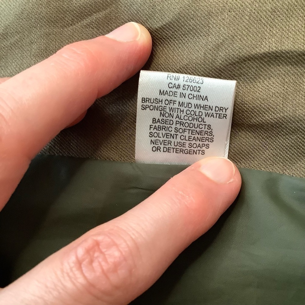 HUNTER Waxed Cotton Utility Rain Jacket Olive Green Coat Water Resistant XS - Picture 14 of 15